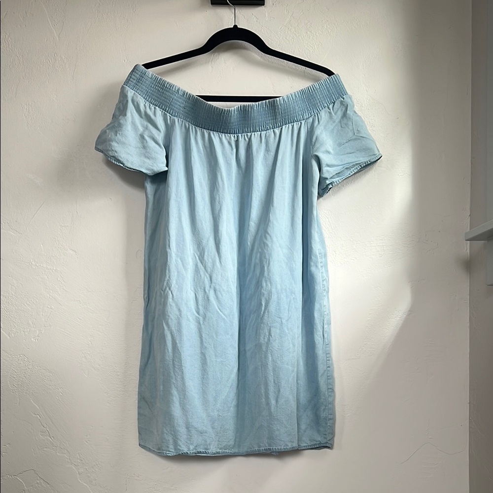 Light Blue Off-Shoulder Dress